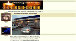Desktop Screenshot of divinemagicandnovelties.com