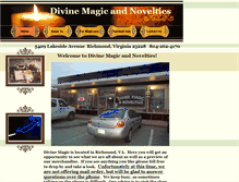Tablet Screenshot of divinemagicandnovelties.com